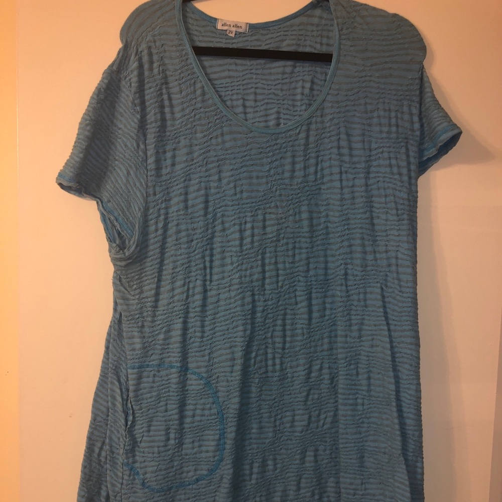 Blue stretch shirt